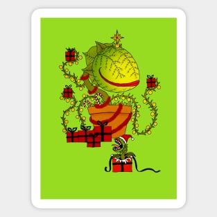 Christmas Flytrap Sticker